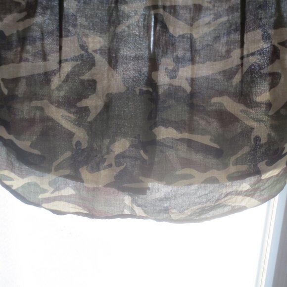 Zara Man Slim Fit Camo Pattern Short Sleeved Button Up Shirt - Size 42 Men's (L) - Picture 13 of 14